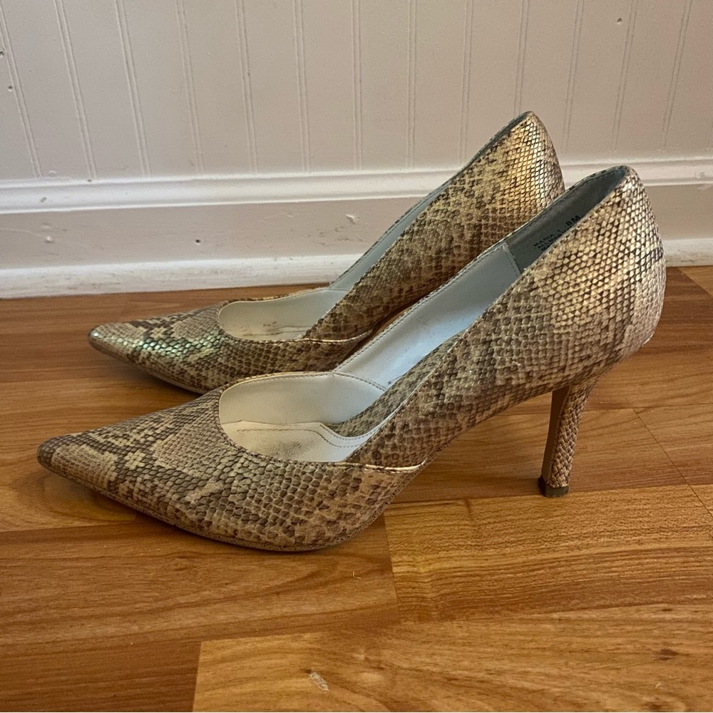 Snake Print Heels